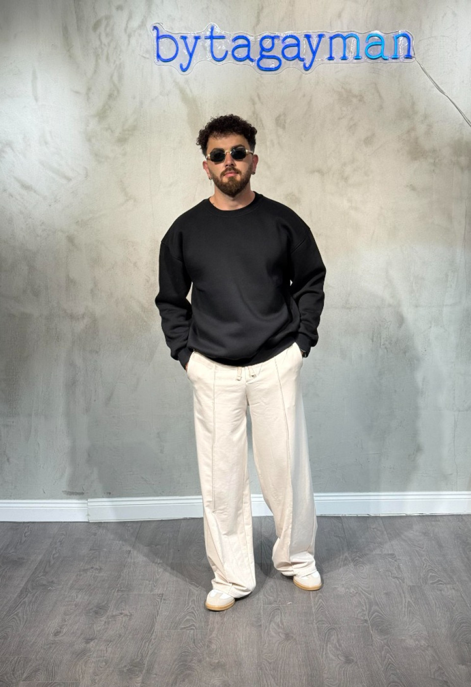 Siyah 3’iplik Sweatshirt