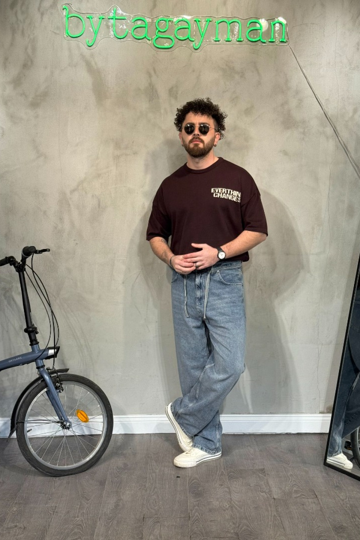 Oversize Bordo T-Shirt