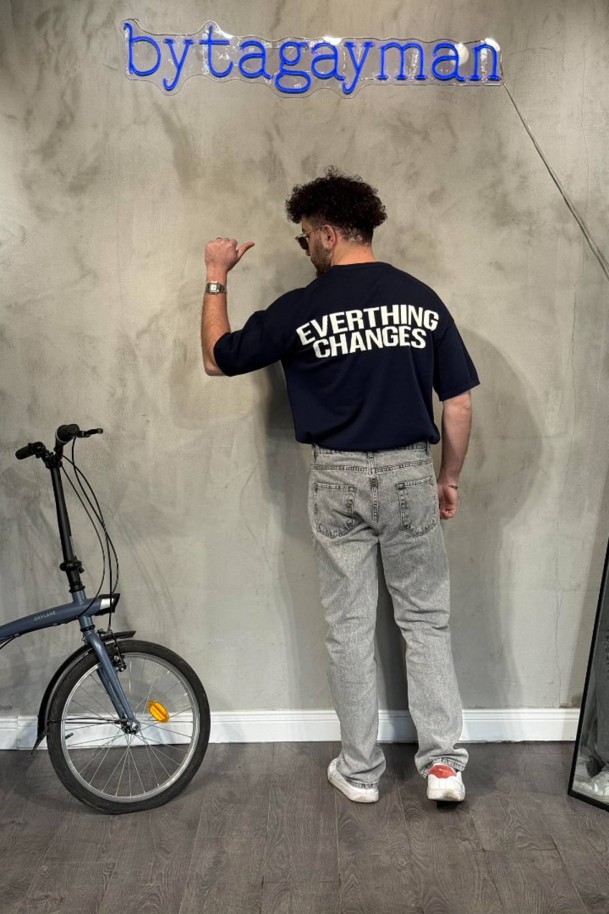 Oversize Lacivert T-Shirt Oversize Lacivert T-Shirt