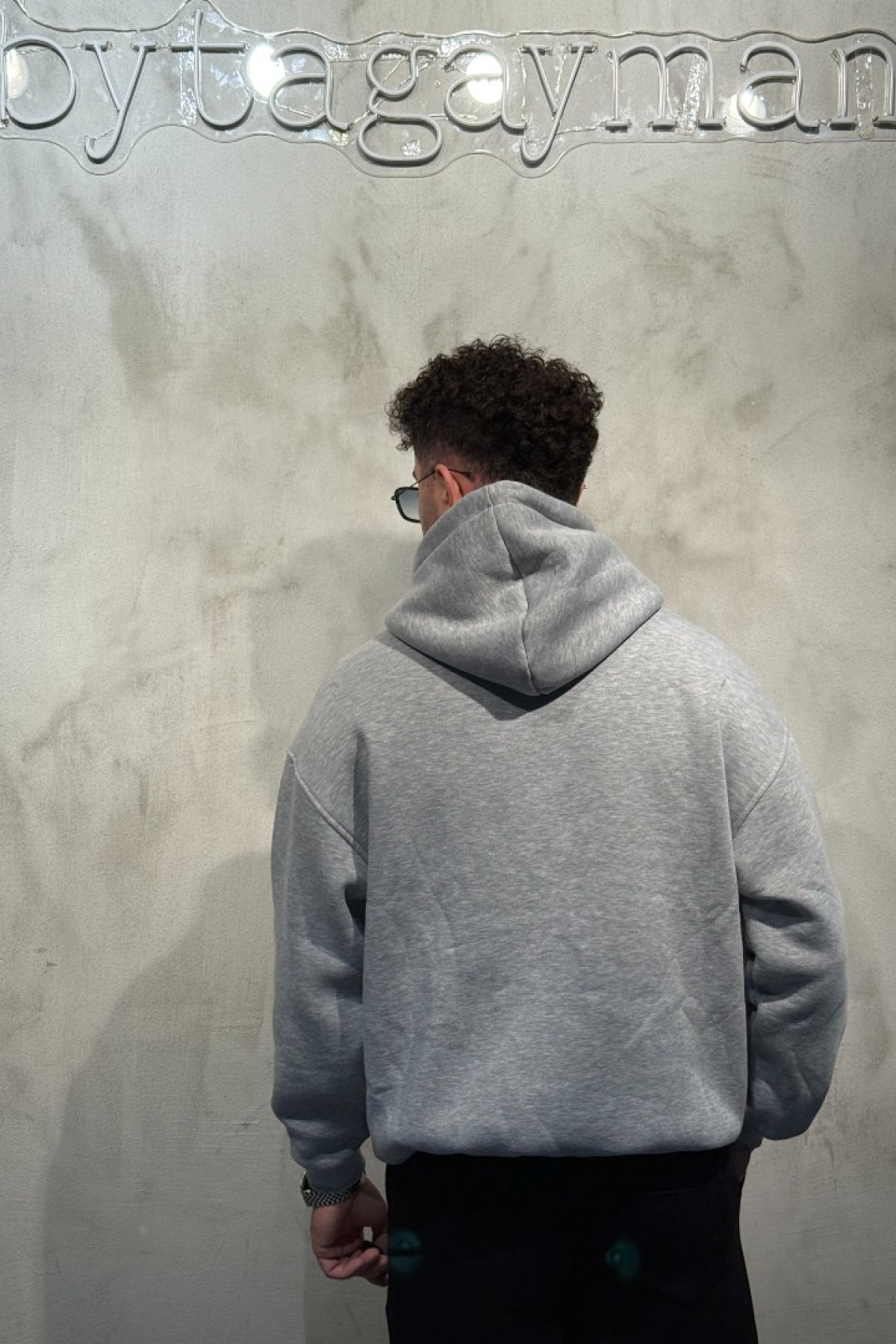 3’İplik Şardonlu Kapüşonlu Sweatshirt