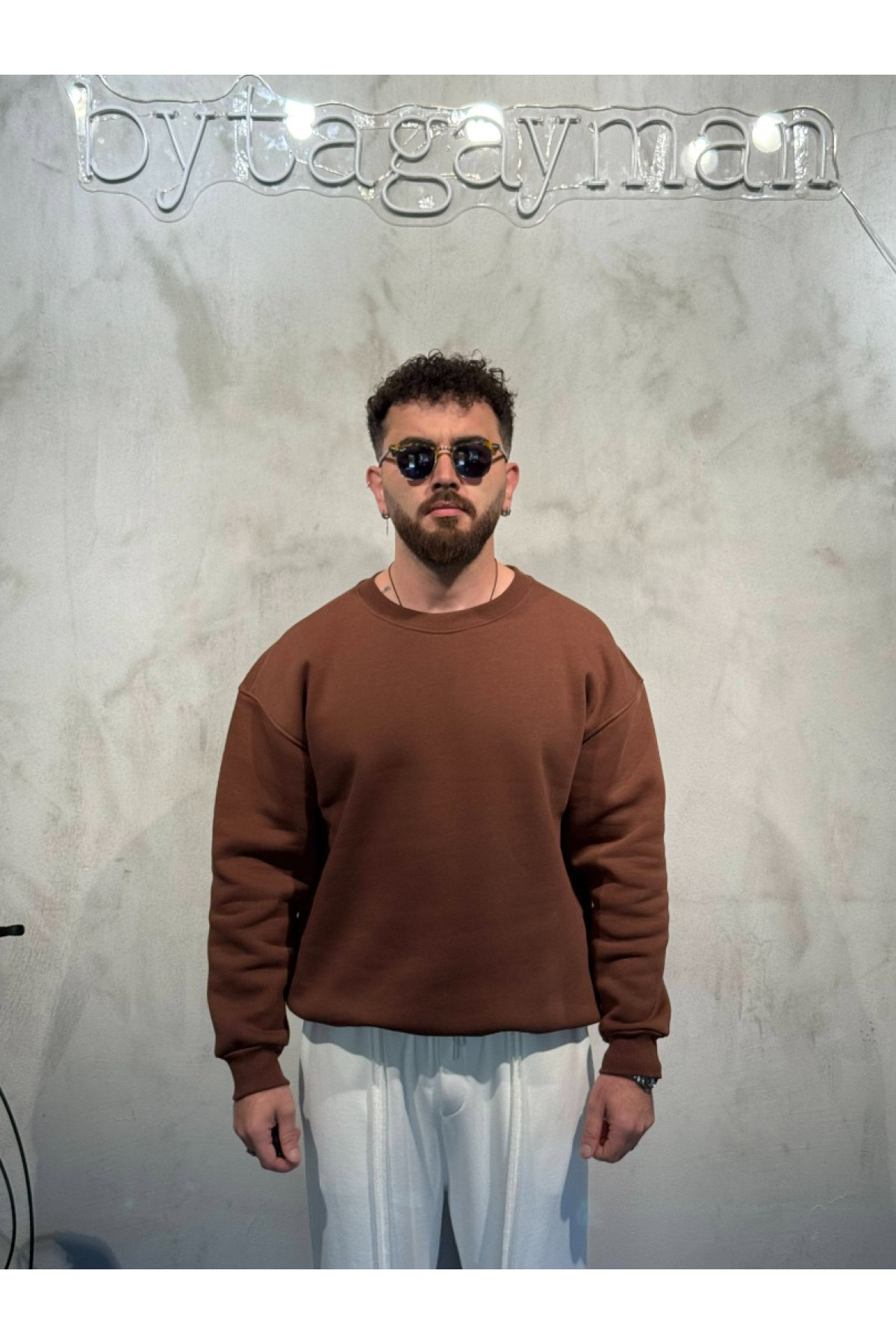 Kahve 3’iplik Sweatshirt Kahve 3’iplik Sweatshirt