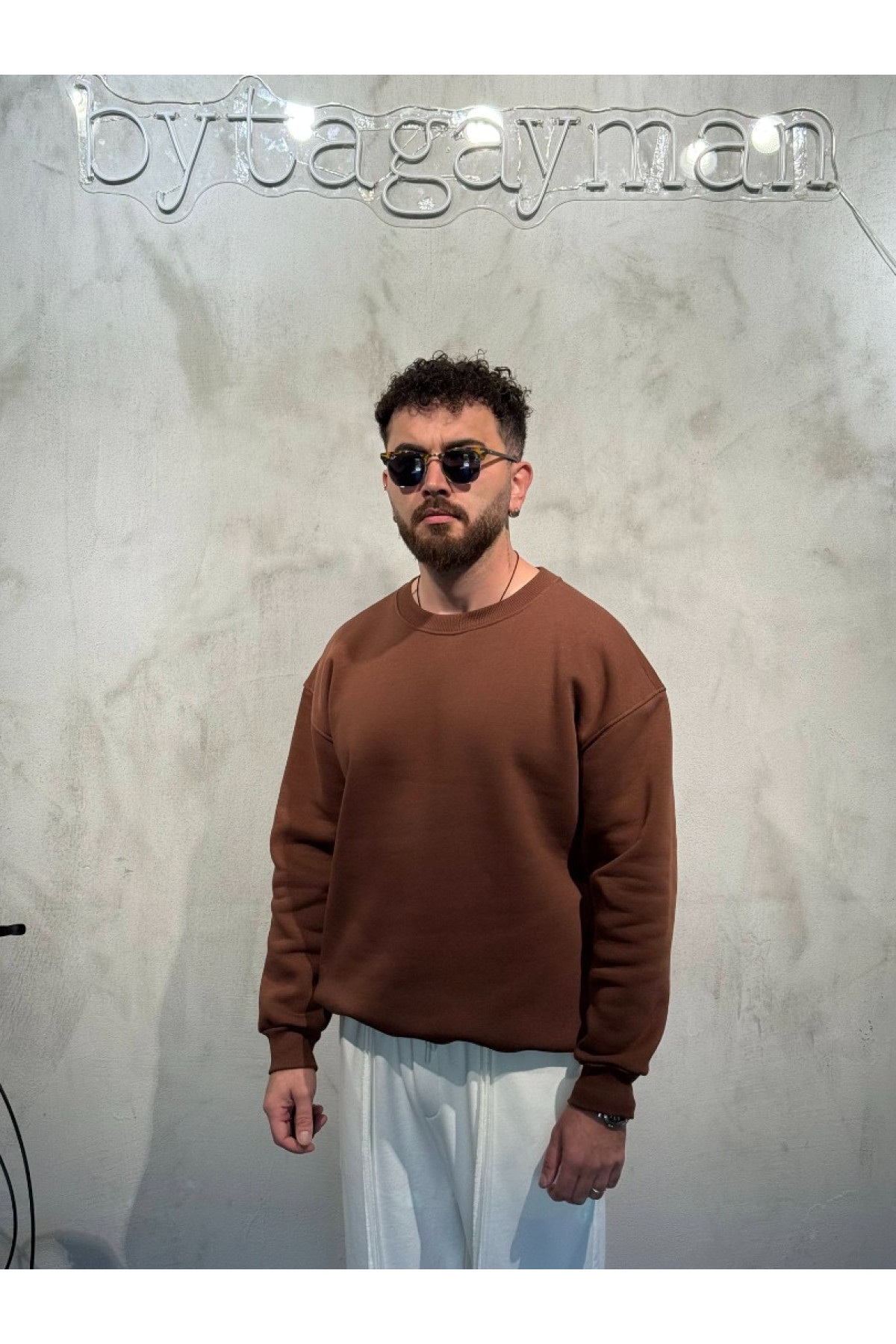 Kahve 3’iplik Sweatshirt Kahve 3’iplik Sweatshirt