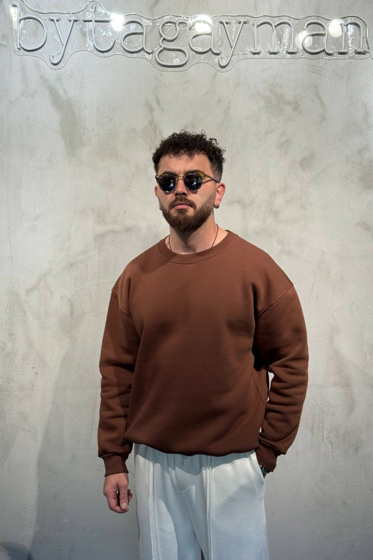 Kahve 3’iplik Sweatshirt Kahve 3’iplik Sweatshirt