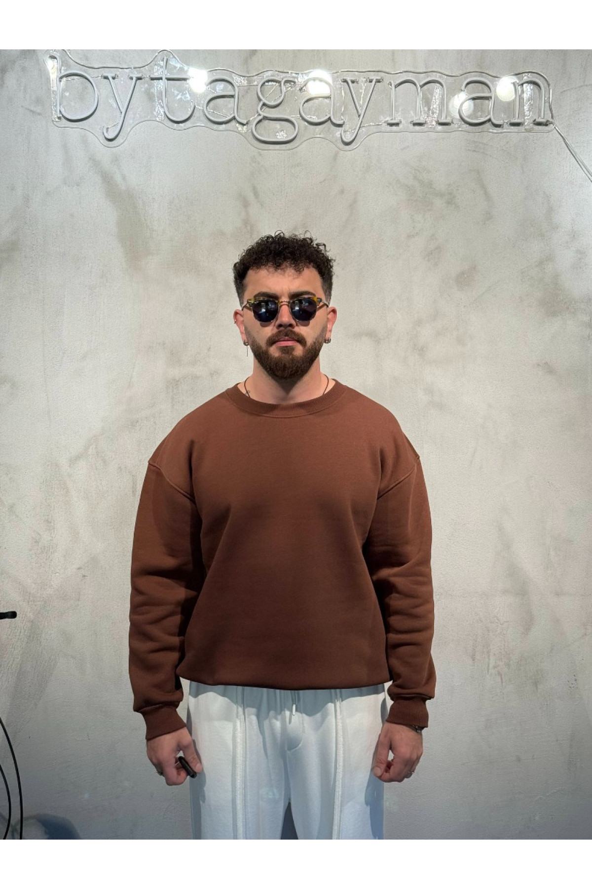 Kahve 3’iplik Sweatshirt Kahve 3’iplik Sweatshirt