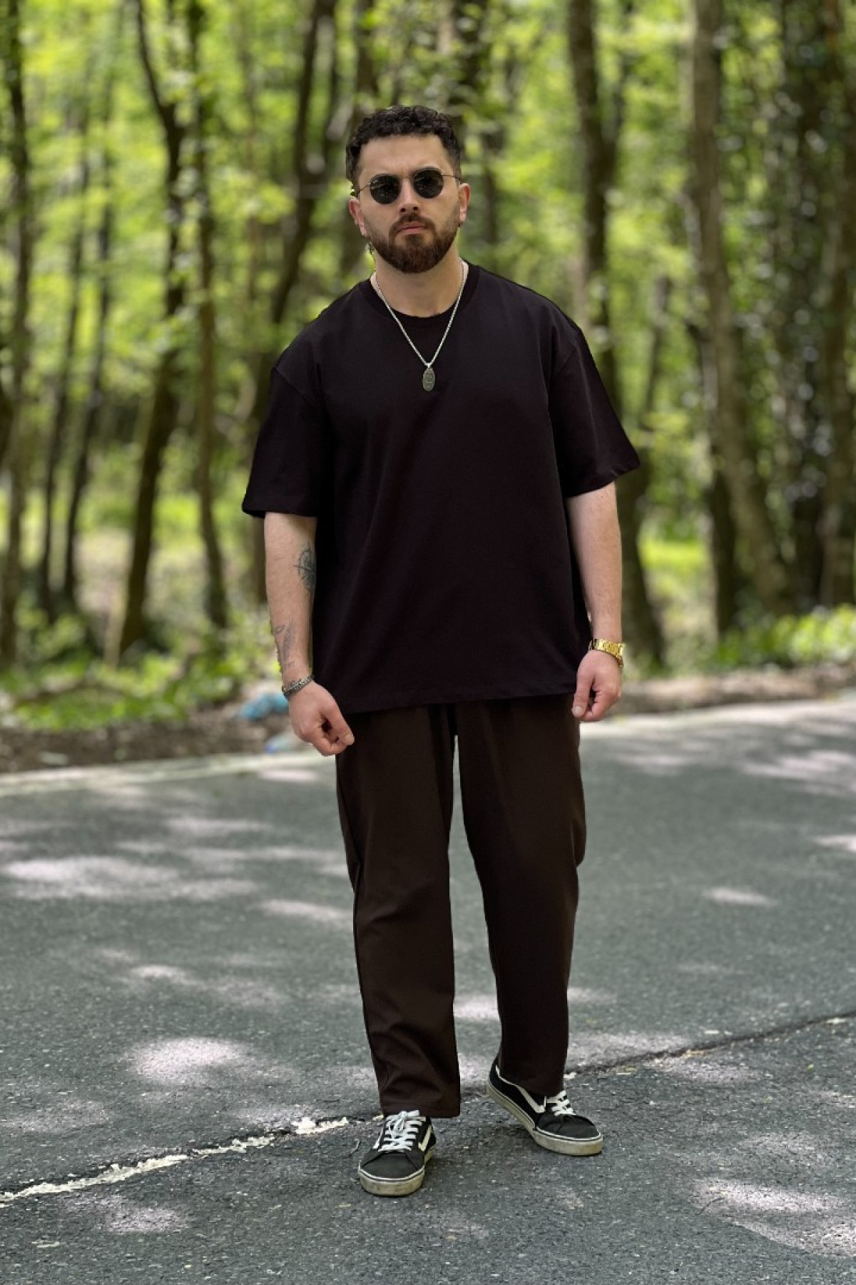 Siyah Oversize Basic T-Shirt