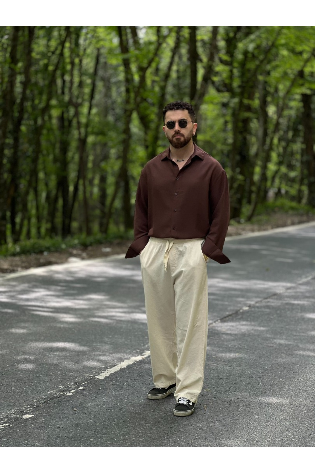 Acı Kahve Oversize Gömlek Acı Kahve Oversize Gömlek