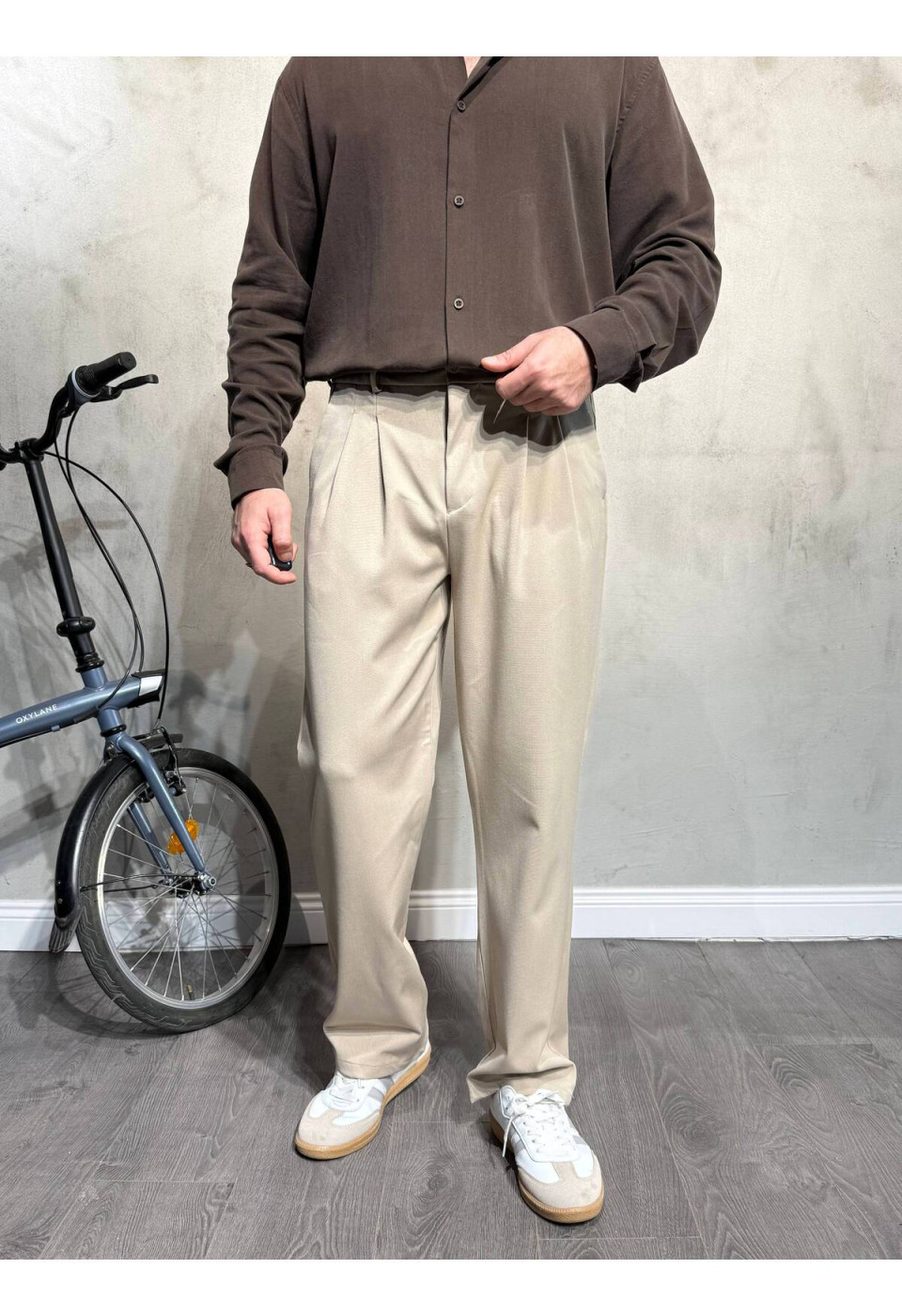 Gabardin Pileli Pantolon