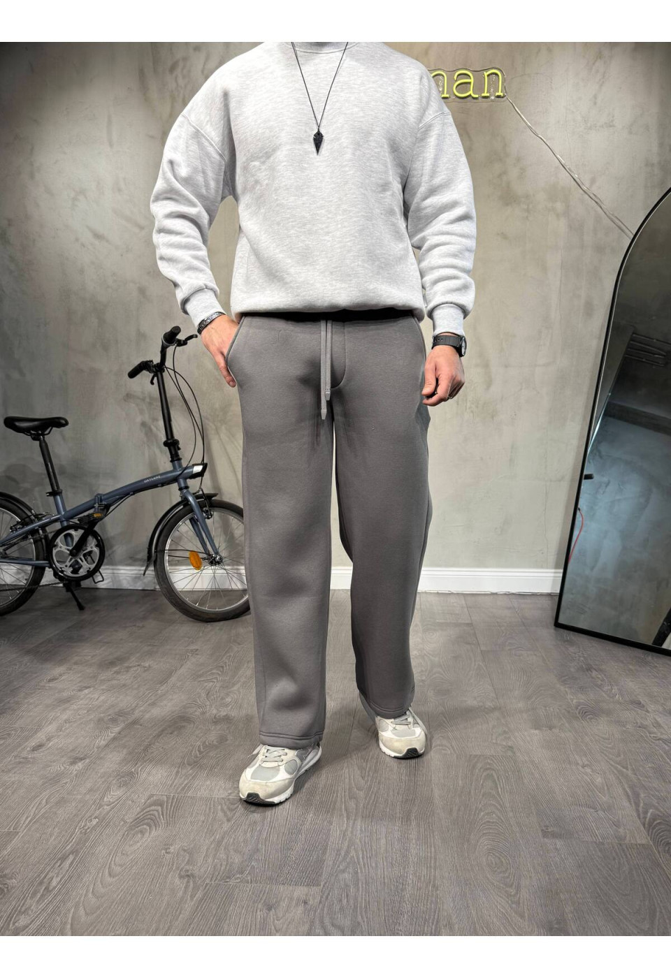 3’İplik Şardolu Gri Eşofman