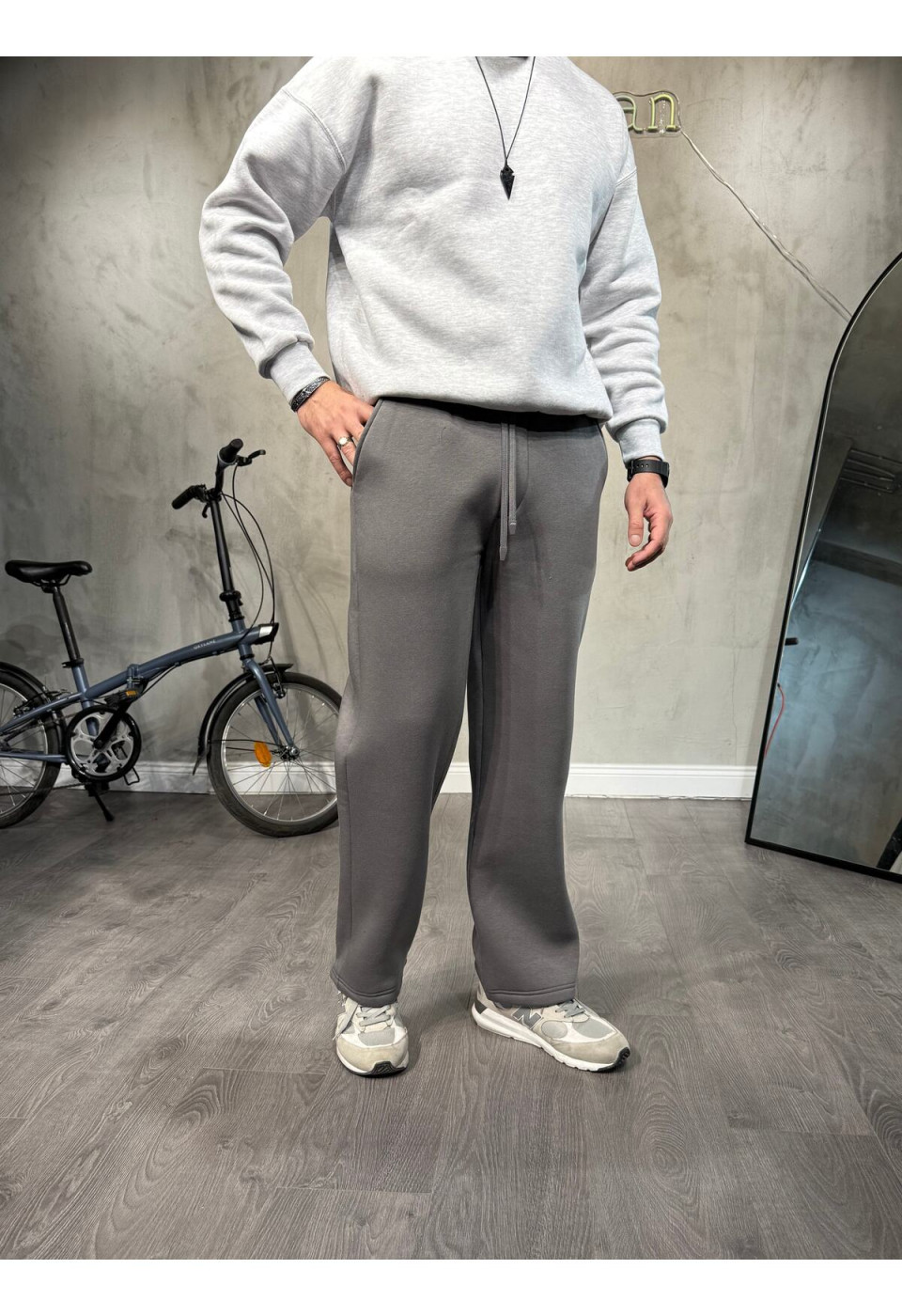 3’İplik Şardolu Gri Eşofman