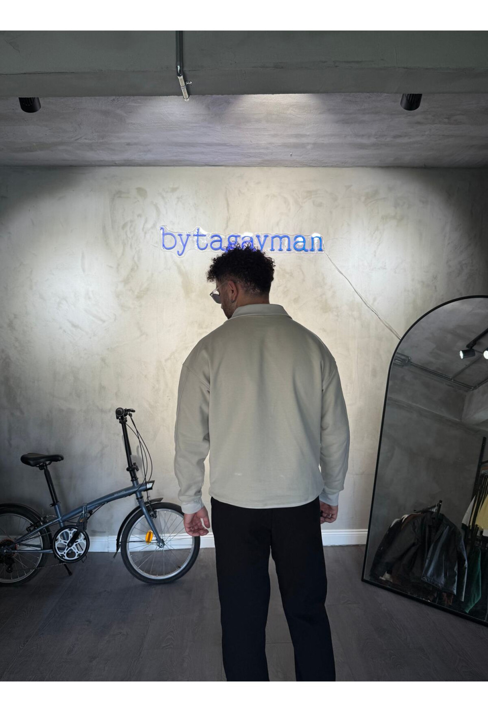 Oversize Bej Sweatshirt