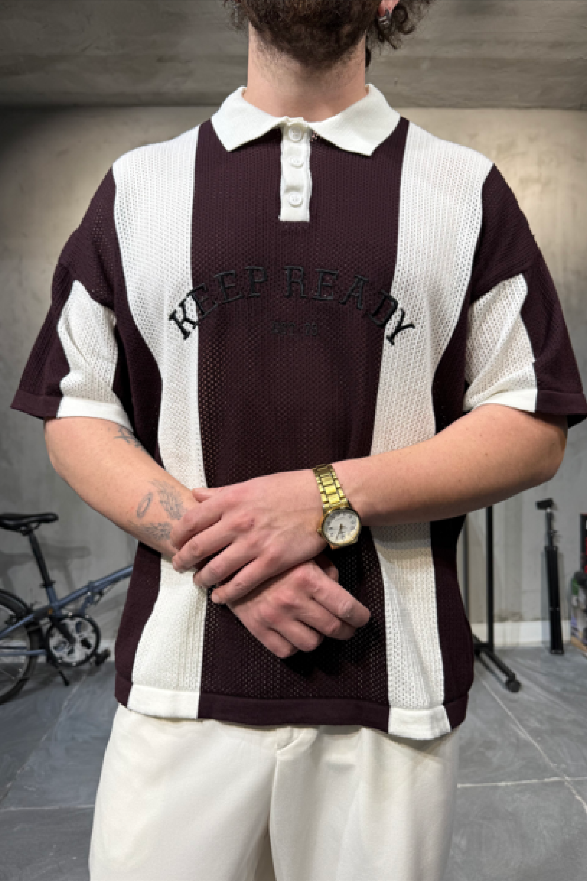Polo Yaka Bordo T-Shirt