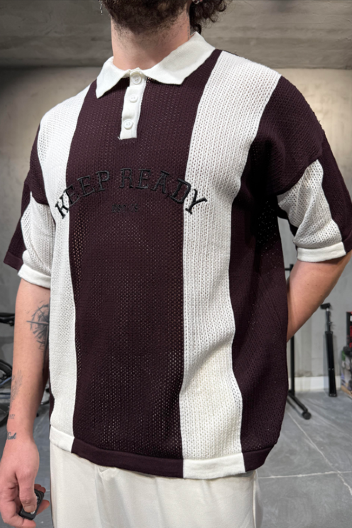 Polo Yaka Bordo T-Shirt