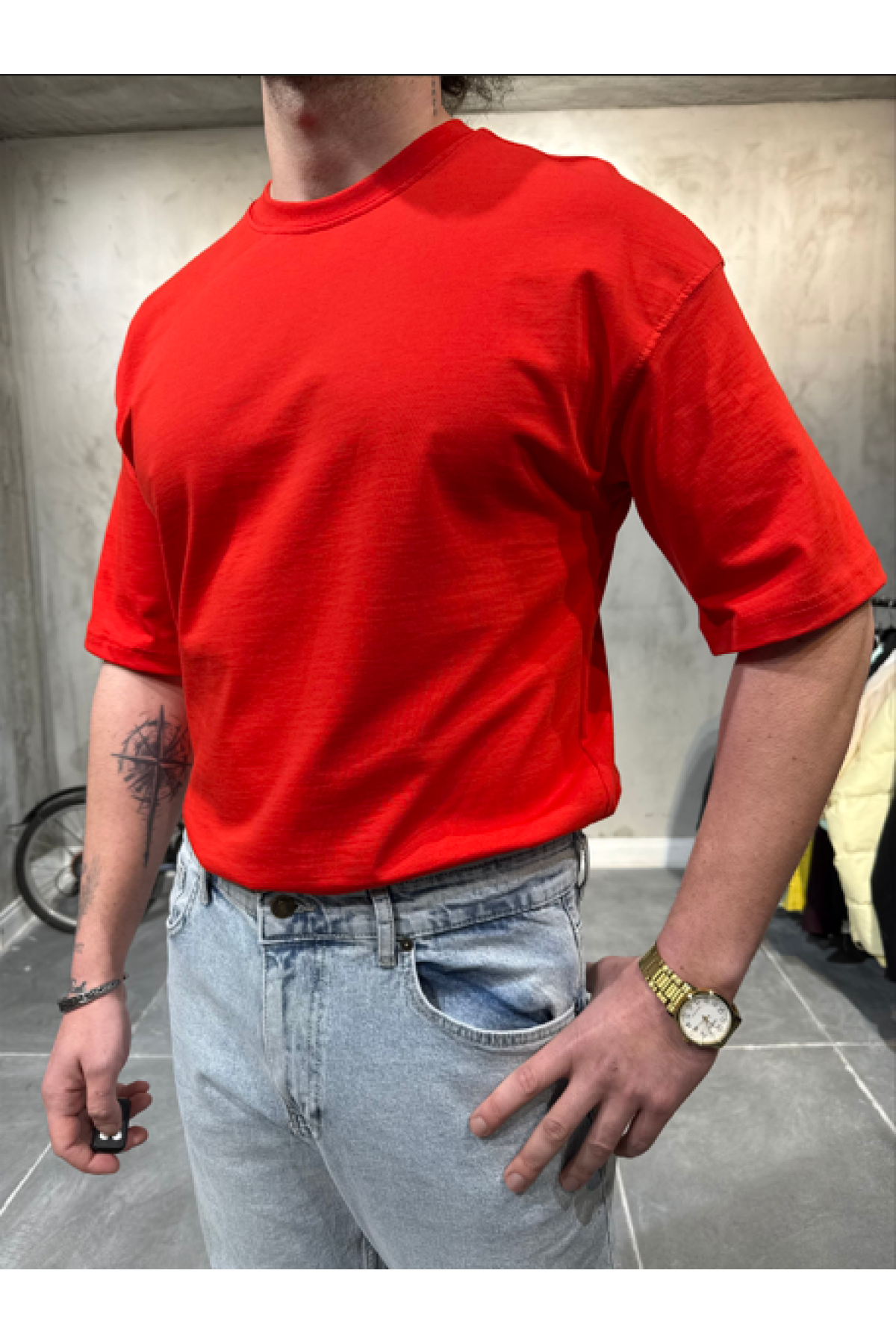 Oversize Kırmızı T-Shirt Oversize Kırmızı T-Shirt