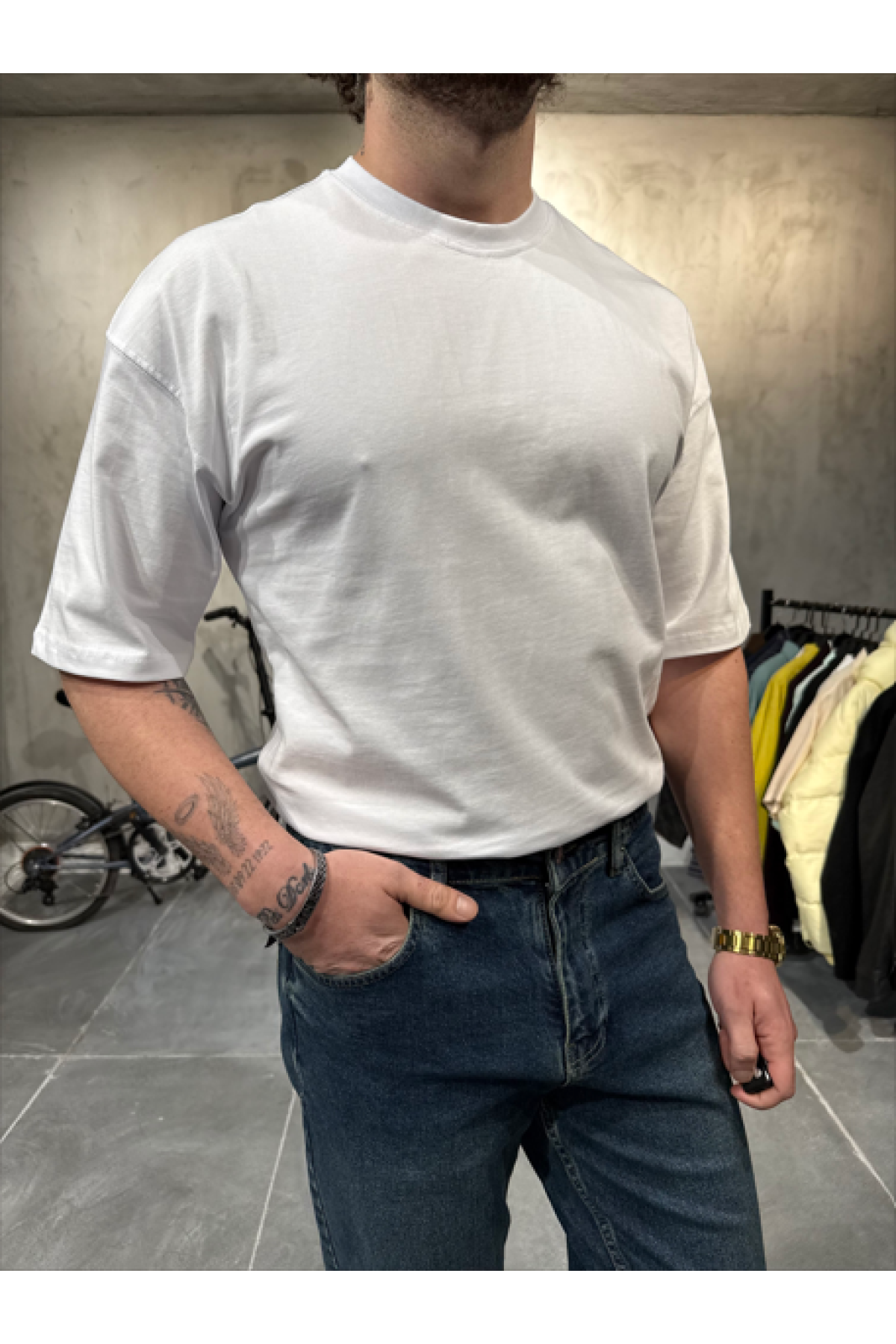 Oversize Beyaz-T-Shirt Oversize Beyaz-T-Shirt