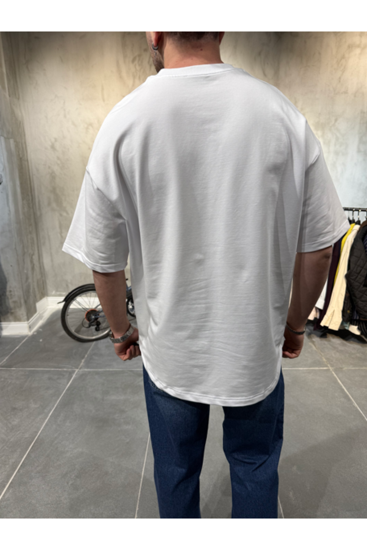 Basic Oversize Beyaz T-Shirt Basic Oversize Beyaz T-Shirt
