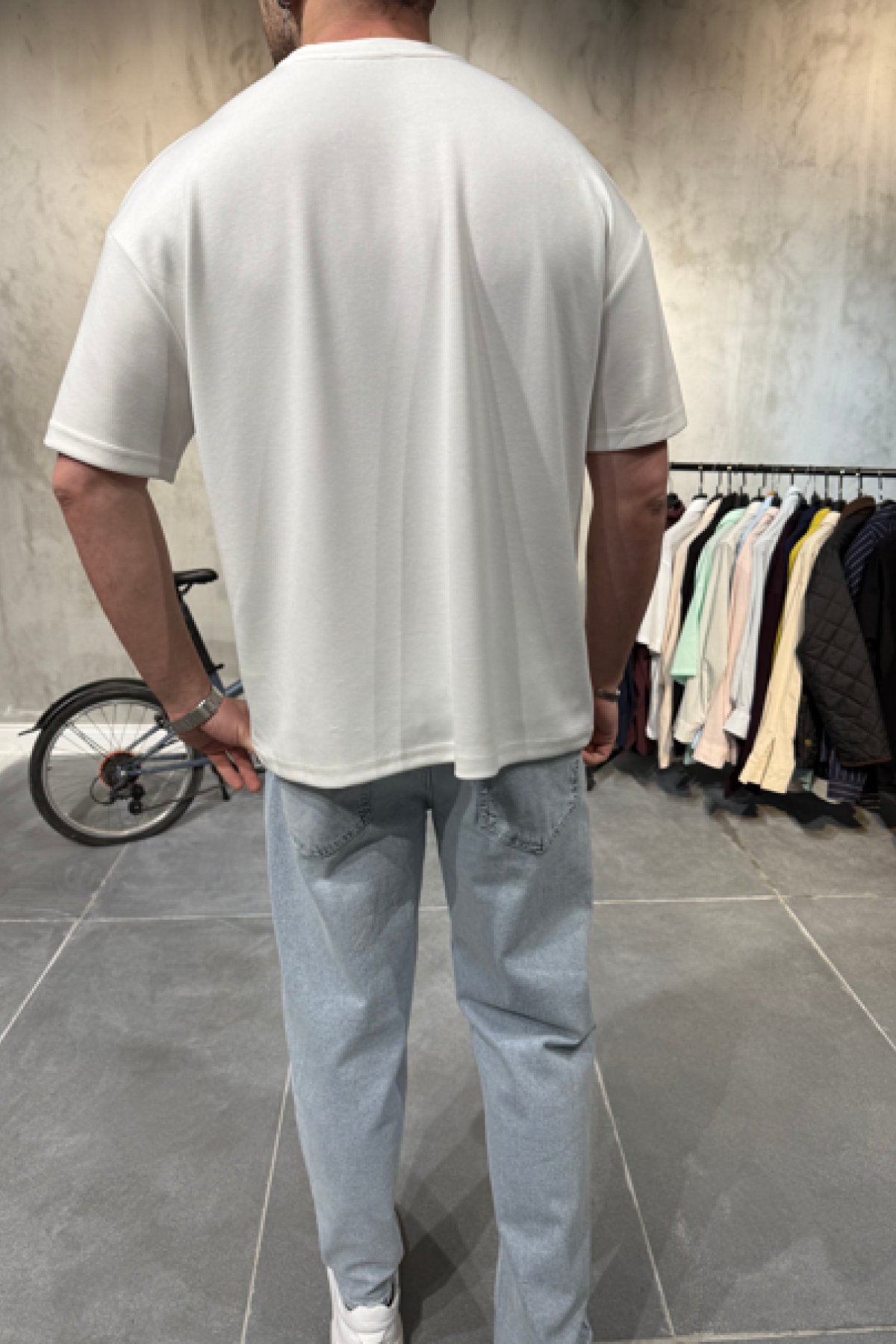Oysho Kumaş Beyaz T-Shirt Oysho Kumaş Beyaz T-Shirt