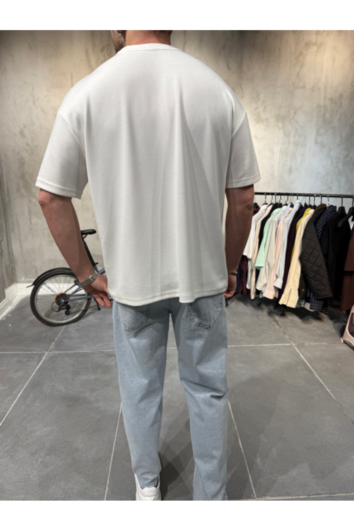 Oysho Kumaş Beyaz T-Shirt Oysho Kumaş Beyaz T-Shirt