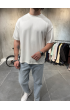 Oysho Kumaş Beyaz T-Shirt Oysho Kumaş Beyaz T-Shirt