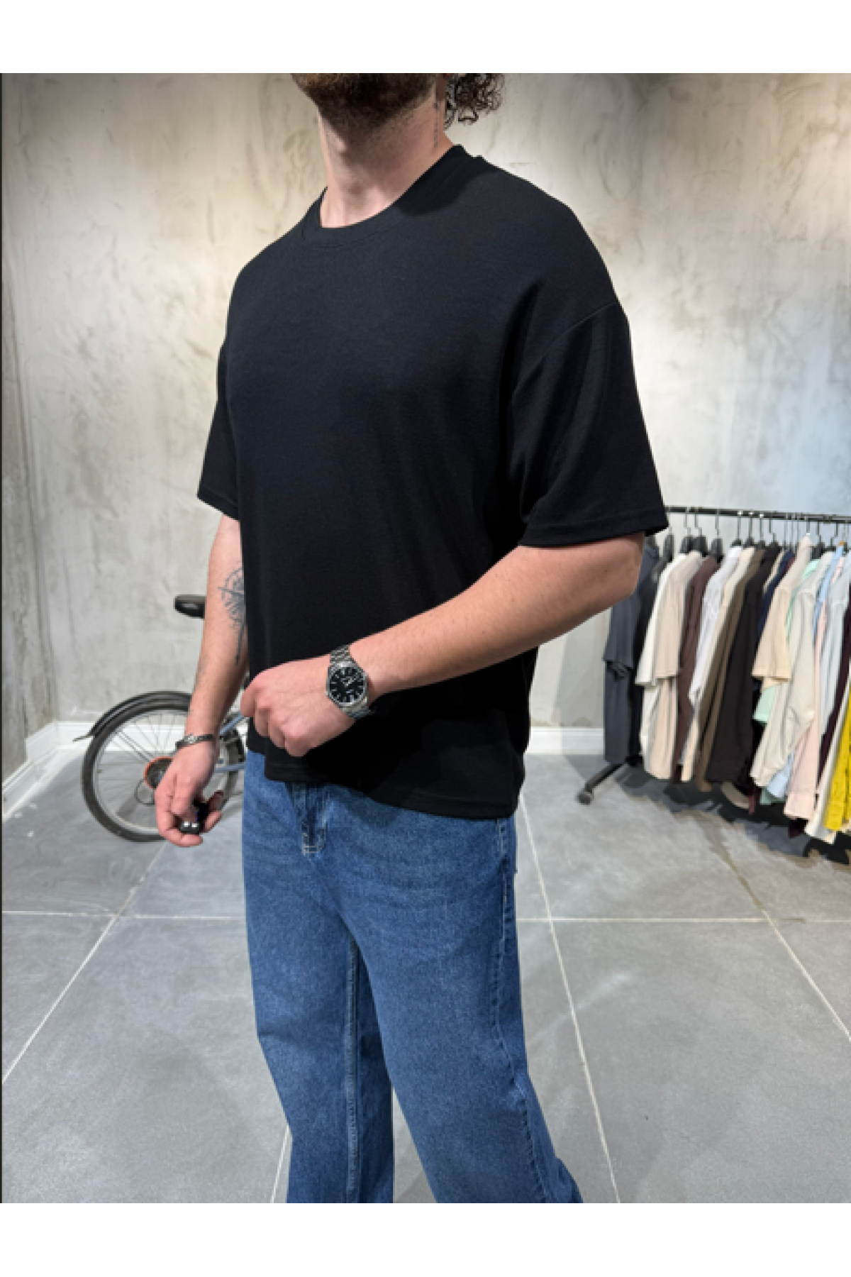 Selanik Örgü Siyah T-Shirt Selanik Örgü Siyah T-Shirt