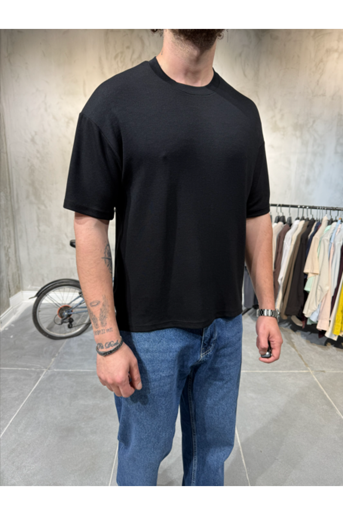 Selanik Örgü Siyah T-Shirt Selanik Örgü Siyah T-Shirt