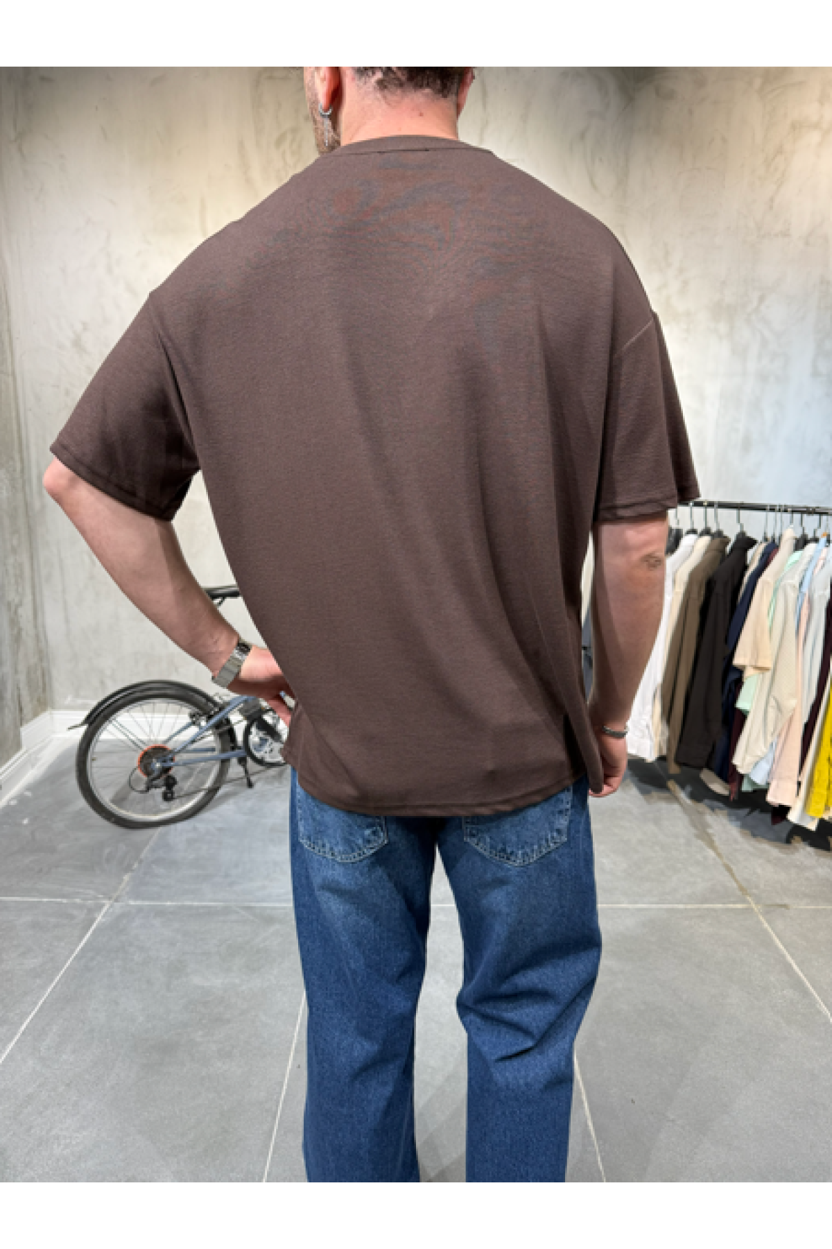 Selanik Örgü Kahve T-Shirt Selanik Örgü Kahve T-Shirt