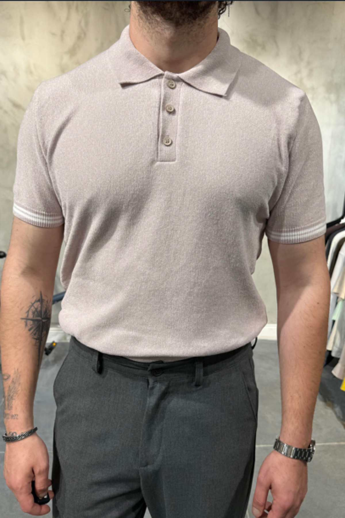 Havlu Kumaş Vizon T-Shirt