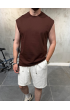30/2 Sıfır Kol Kahve T-Shirt 30/2 Sıfır Kol Kahve T-Shirt
