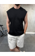 30/2 Sıfır Kol Siyah T-Shirt 30/2 Sıfır Kol Siyah T-Shirt