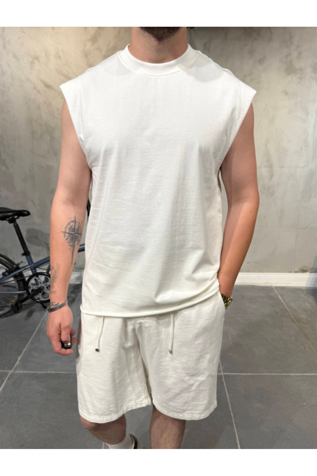 30/2 Sıfır Kol Beyaz T-Shirt 30/2 Sıfır Kol Beyaz T-Shirt