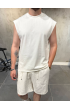 30/2 Sıfır Kol Beyaz T-Shirt 30/2 Sıfır Kol Beyaz T-Shirt